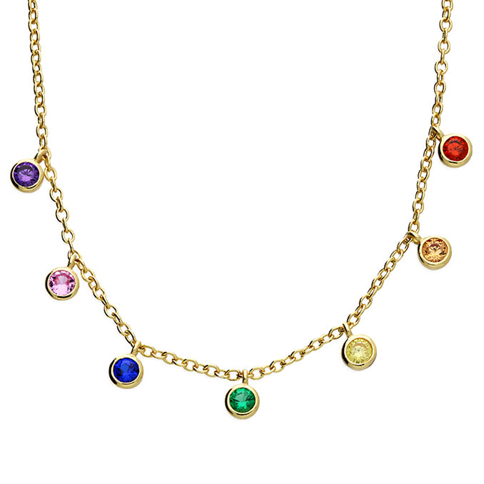 GOLD RAINBOW NECKLACE